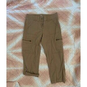 Loft original crop pants size 00P - light brown